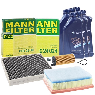 Mann-filter Inspektionspaket A+6L BMW 5W-30 Motoröl für BMW von MANN-FILTER