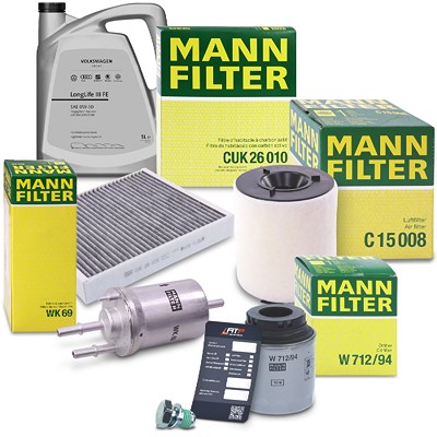 Mann-filter Inspektionspaket B+5L 0W-30 Motoröl Longlife III FE für Audi, Seat, Skoda, VW von MANN-FILTER