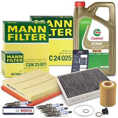 Mann-filter Inspektionspaket SET C + 5L 0W-30 Motoröl für BMW von MANN-FILTER