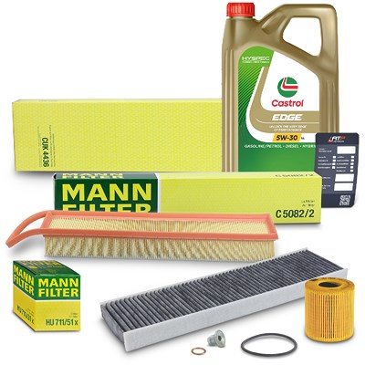 Mann-filter Inspektionspaket Set A + 5l 5W-30 Motoröl für Mini von MANN-FILTER