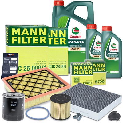 Mann-filter Inspektionspaket Set B + 7l 0W-30 D Motoröl für Ford, Ford Usa Mann-filter Inspektionspaket Set B + 7l 0W-30 D Motoröl für Ford, Ford Usa von MANN-FILTER