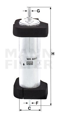 Kraftstofffilter MANN-FILTER WK 6011 von MANN-FILTER