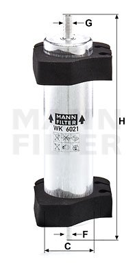 Kraftstofffilter MANN-FILTER WK 6021 von MANN-FILTER