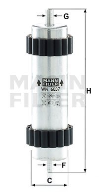 Kraftstofffilter MANN-FILTER WK 6037 von MANN-FILTER
