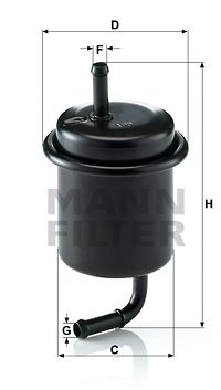 Kraftstofffilter MANN-FILTER WK 614/47 von MANN-FILTER