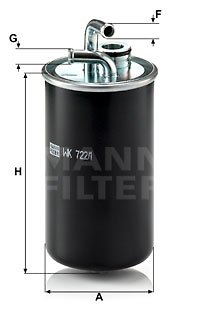 Kraftstofffilter MANN-FILTER WK 722/1 von MANN-FILTER
