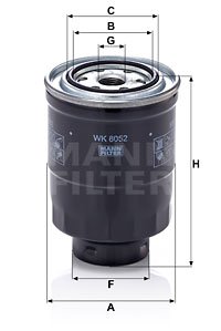 Kraftstofffilter MANN-FILTER WK 8052 z von MANN-FILTER