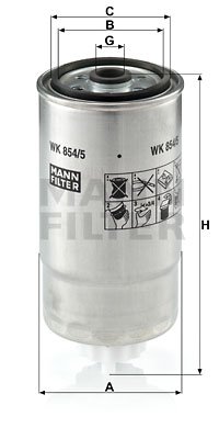 Kraftstofffilter MANN-FILTER WK 854/5 von MANN-FILTER