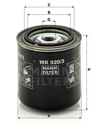 Kraftstofffilter MANN-FILTER WK 920/3 Kraftstofffilter MANN-FILTER WK 920/3 von MANN-FILTER