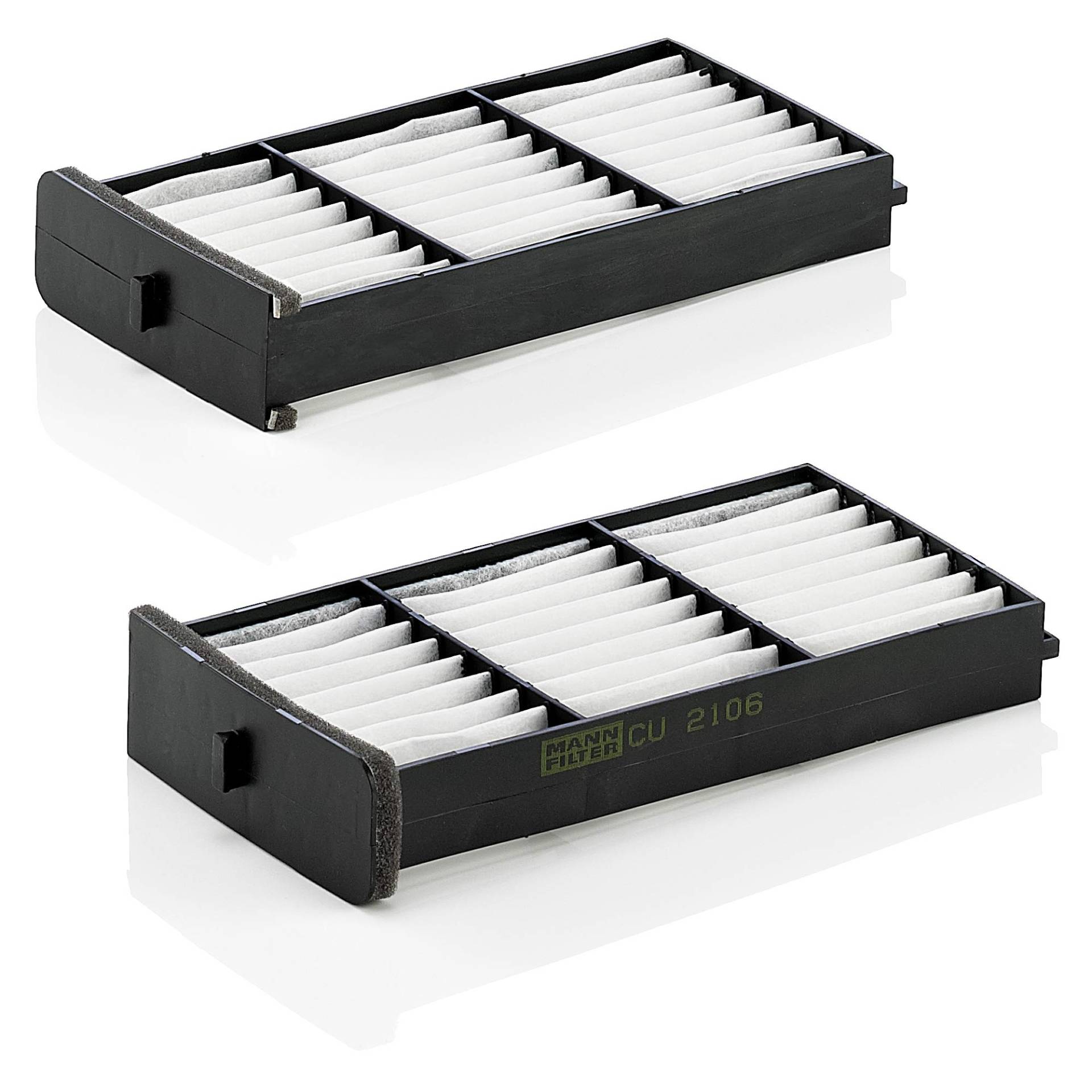 MANN-FILTER CU 2106-2 Innenraumfilter – Kabinenluftfilter Satz (2er Set) – Für PKW von MANN-FILTER