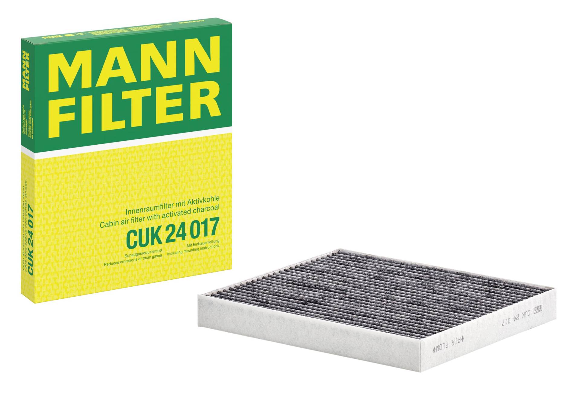 MANN-FILTER CUK 24 017 Innenraumfilter/Kabinenluftfilter - PKW + TRANSPORTER MANN-FILTER CUK 24 017 Innenraumfilter/Kabinenluftfilter - PKW + TRANSPORTER von MANN-FILTER