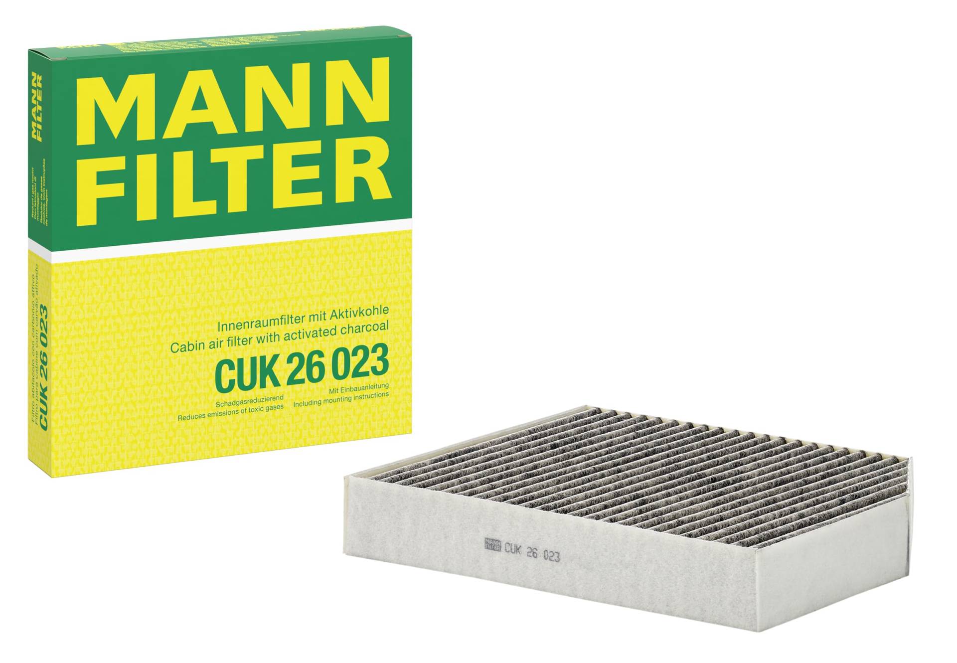 MANN-FILTER CUK 26 023 Innenraumfilter – Pollenfilter mit Aktivkohle – Für PKW MANN-FILTER CUK 26 023 Innenraumfilter – Pollenfilter mit Aktivkohle – Für PKW von MANN-FILTER