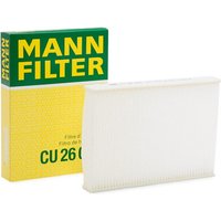 MANN-FILTER Innenraumfilter Partikelfilter CU 26 006 Filter, Innenraumluft,Pollenfilter VW,SKODA,SEAT,up! Schrägheck (121, 122, BL1, BL2) von MANN-FILTER