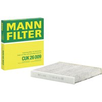 MANN-FILTER Innenraumfilter Aktivkohlefilter CUK 26 009 Filter, Innenraumluft,Pollenfilter VW,AUDI,FORD,Golf VII Schrägheck (5G1, BQ1, BE1, BE2) von MANN-FILTER