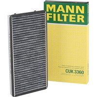 MANN-FILTER Innenraumfilter Aktivkohlefilter CUK 3360 Filter, Innenraumluft,Pollenfilter PEUGEOT,PORSCHE,406 (8B),406 Coupe (8C),406 Break (8E/F) von MANN-FILTER