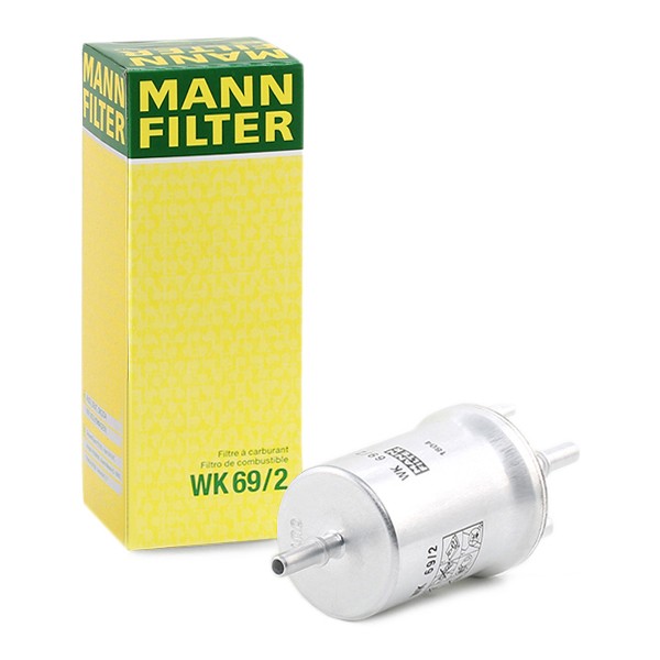 MANN-FILTER Kraftstofffilter VW,AUDI,MERCEDES-BENZ WK 69/2 6Q0201051A,6Q0201051C,6Q0201051J Leitungsfilter,Spritfilter 6Q0201051C,L6Q0201051J von MANN-FILTER