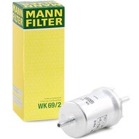 MANN-FILTER Kraftstofffilter mit integriertem Druckregler WK 69/2 Leitungsfilter,Spritfilter VW,AUDI,MERCEDES-BENZ,Golf V Schrägheck (1K1),POLO (9N_) von MANN-FILTER