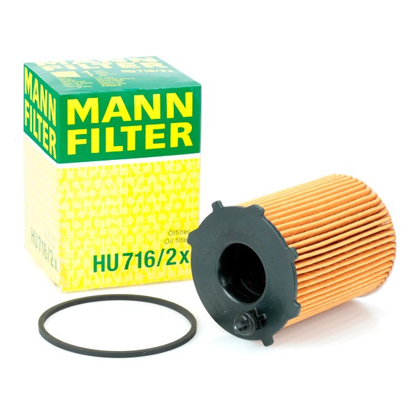 MANN-FILTER Ölfilter FORD,FIAT,PEUGEOT HU 716/2 x 11427805978,1109AY,1109T3 Motorölfilter,Filter für Öl 1109Y2,1109Z6,1680233480,1687120580,9641837780 von MANN-FILTER