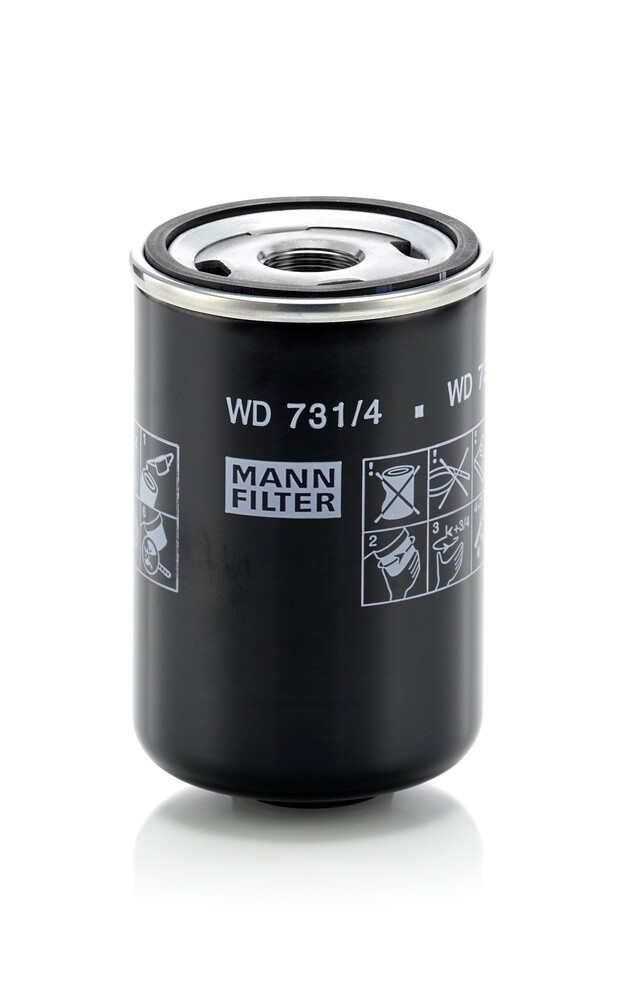 MANN-FILTER Ölfilter WD 731/4 Motorölfilter,Filter für Öl von MANN-FILTER