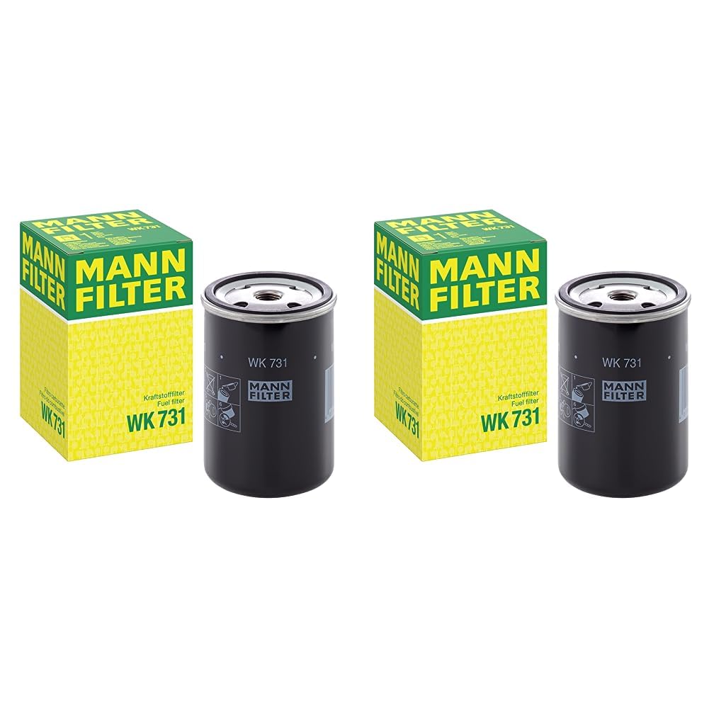 MANN-FILTER WK 731 Kraftstofffilter – Für PKW (Packung mit 2) von MANN-FILTER