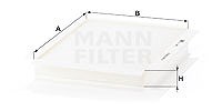 Mann-filter Filter, Innenraumluft [Hersteller-Nr. CU2622] für Chevrolet, Opel von MANN-FILTER
