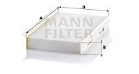 Mann-filter Filter, Innenraumluft [Hersteller-Nr. CU2747] für Land Rover von MANN-FILTER