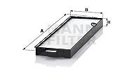 Mann-filter Filter, Innenraumluft [Hersteller-Nr. CU4416] für Saab von MANN-FILTER