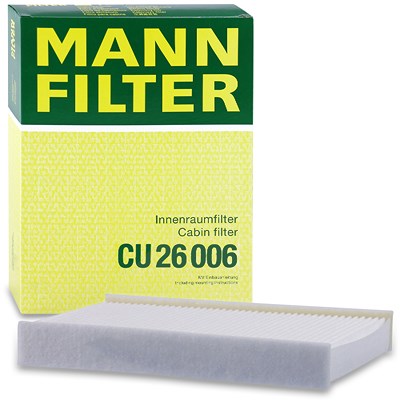 Mann-filter Innenraumfilter [Hersteller-Nr. CU26006] für Seat, Skoda, VW von MANN-FILTER