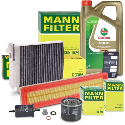 Mann-filter Inspektionspaket B+5L CASTROL EDGE FST 0W-30 für Renault von MANN-FILTER