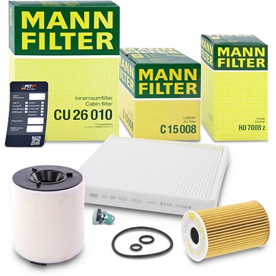Mann Filter Inspektionspaket Filtersatz SET A Audi: A1 Seat: Toledo IV, Ibiza V Skoda: Roomster, von MANN-FILTER