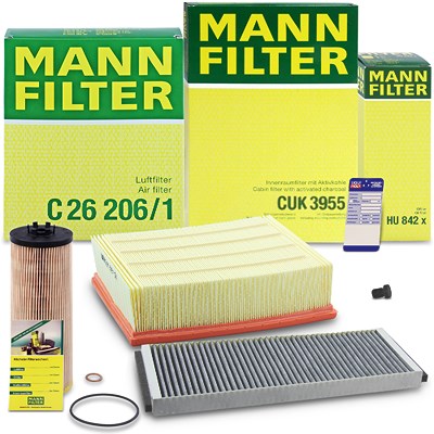 Mann-filter Inspektionspaket Filtersatz SET A für Audi, VW von MANN-FILTER