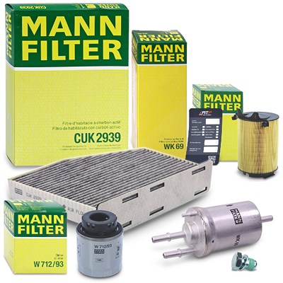 Mann-filter Inspektionspaket Filtersatz SET B für Audi, Seat, Skoda, VW von MANN-FILTER