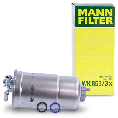 Mann-filter Kraftstofffilter [Hersteller-Nr. WK853/3x] für Audi, Seat, Skoda, VW von MANN-FILTER