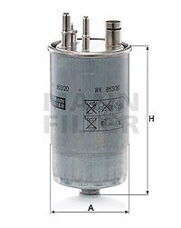 Mann-filter Kraftstofffilter [Hersteller-Nr. WK853/20] für Fiat, Ford von MANN-FILTER