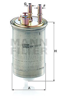 Mann-filter Kraftstofffilter [Hersteller-Nr. WK853/18] für Ford von MANN-FILTER