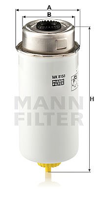 Mann-filter Kraftstofffilter [Hersteller-Nr. WK8158] für Ford von MANN-FILTER