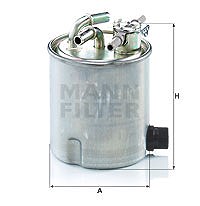 Mann-filter Kraftstofffilter [Hersteller-Nr. WK9025] für Nissan, Renault von MANN-FILTER