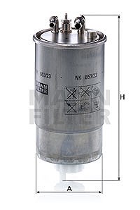 Mann-filter Kraftstofffilter [Hersteller-Nr. WK853/23] für Opel von MANN-FILTER