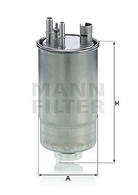 Mann-filter Kraftstofffilter [Hersteller-Nr. WK853/24] für Opel von MANN-FILTER