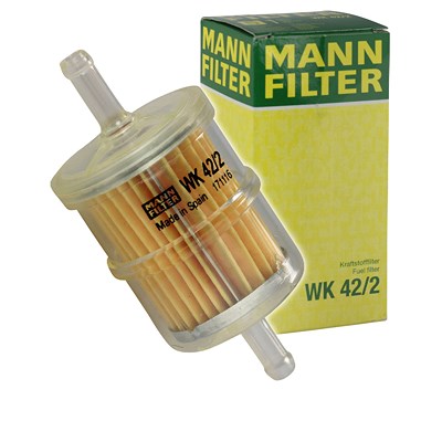Mann-filter Kraftstofffilter [Hersteller-Nr. WK42/2] für Citroën, Fiat, Innocenti, Ligier, Peugeot, Piaggio, Renault, Skoda von MANN-FILTER