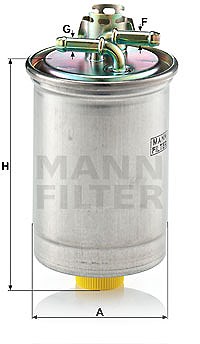 Mann-filter Kraftstofffilter [Hersteller-Nr. WK823] für Seat, VW von MANN-FILTER