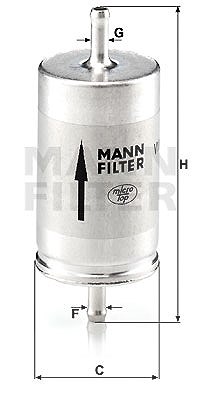 Mann-filter Kraftstofffilter [Hersteller-Nr. WK410] für Skoda von MANN-FILTER
