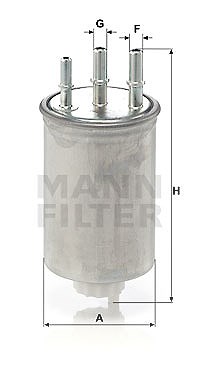 Mann-filter Kraftstofffilter [Hersteller-Nr. WK829/6] für Ssangyong von MANN-FILTER