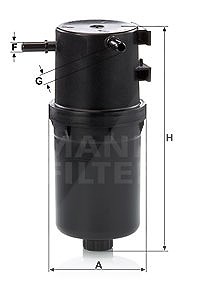 Mann-filter Kraftstofffilter [Hersteller-Nr. WK9016] für VW von MANN-FILTER