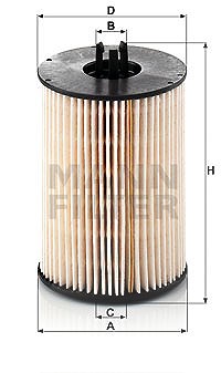 Mann-filter Kraftstofffilter [Hersteller-Nr. PU821x-2] für VW von MANN-FILTER