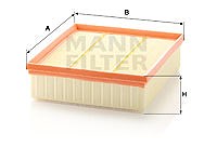 Mann-filter Luftfilter [Hersteller-Nr. C25122] für Land Rover von MANN-FILTER