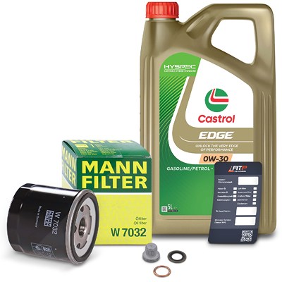 Mann-filter Ölfilter+ Schraube + 5 L Castrol 0W-30 für Mercedes-Benz von MANN-FILTER