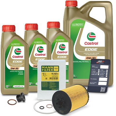 Mann-filter Ölfilter+Schraube+8 L Castrol Edge 0W-30 für BMW Mann-filter Ölfilter+Schraube+8 L Castrol Edge 0W-30 für BMW von MANN-FILTER