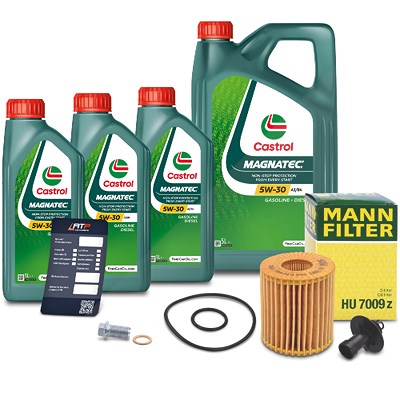 Mann-filter Ölfilter+Schraube+8 L Castrol Magnatec 5W-30 A3/B4 für Lexus, Toyota Mann-filter Ölfilter+Schraube+8 L Castrol Magnatec 5W-30 A3/B4 für Lexus, Toyota von MANN-FILTER