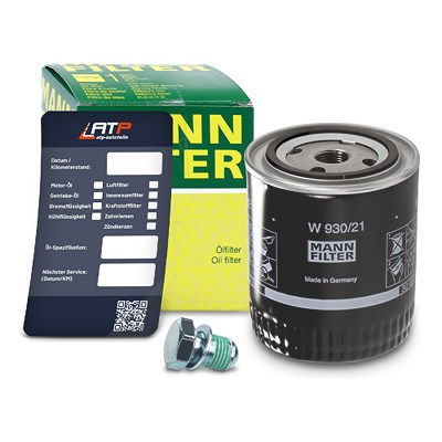 Mann-filter Ölfilter+Schraube+Ölwechselanhänger für Audi, Skoda, VW Mann-filter Ölfilter+Schraube+Ölwechselanhänger für Audi, Skoda, VW von MANN-FILTER